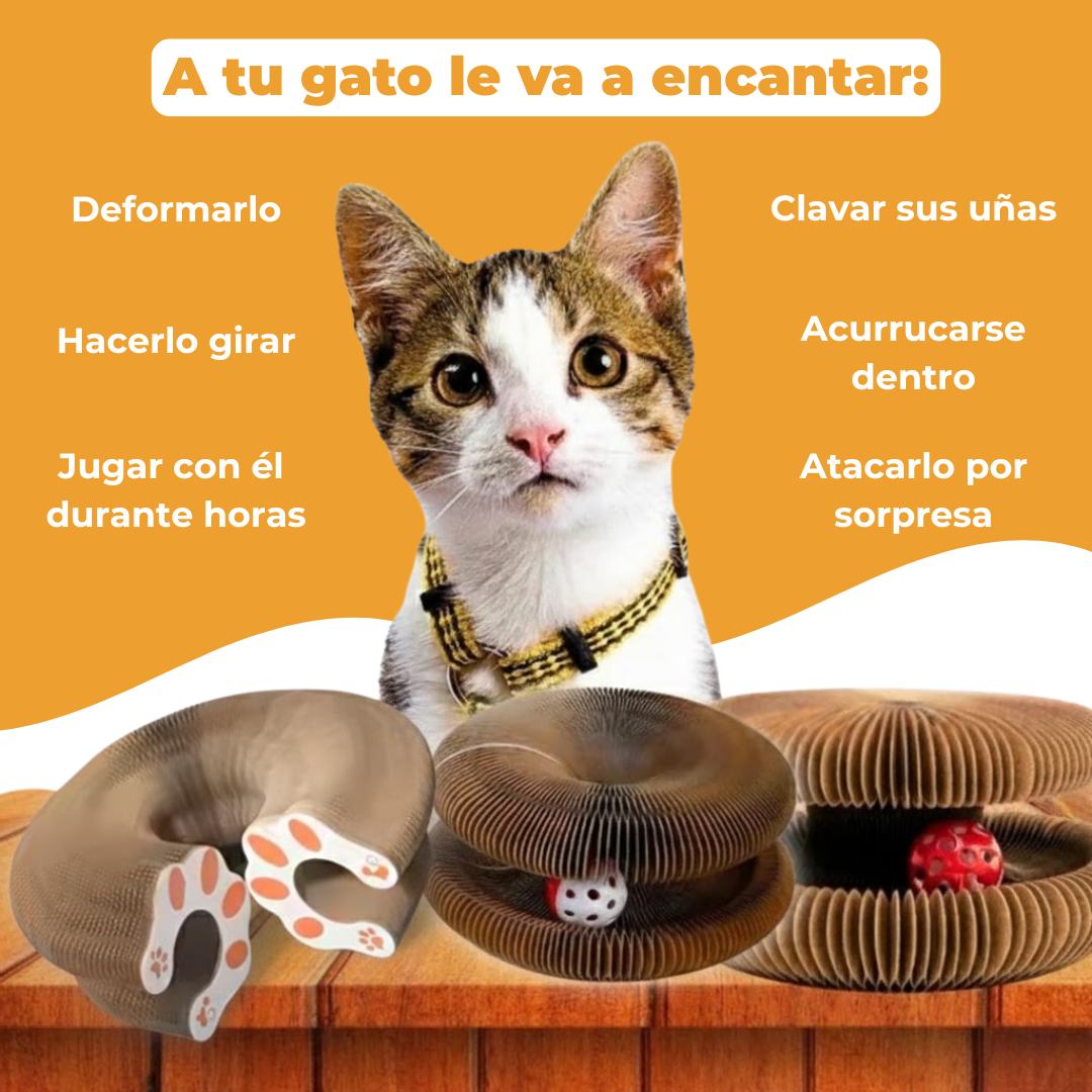 Rascador interactivo para gatos
