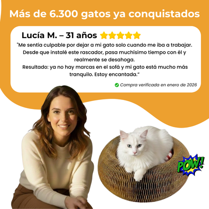Rascador interactivo para gatos