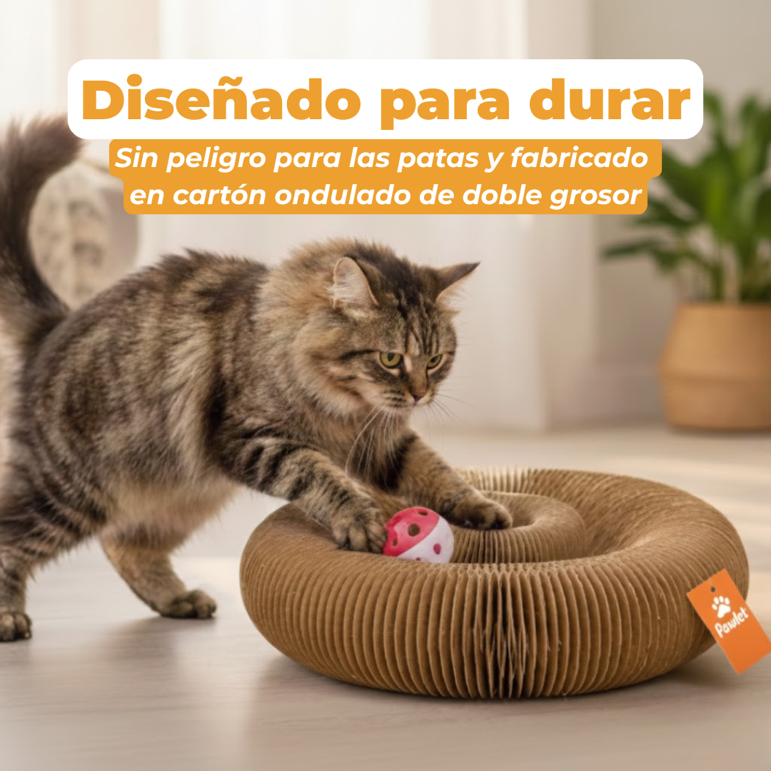 Rascador interactivo para gatos