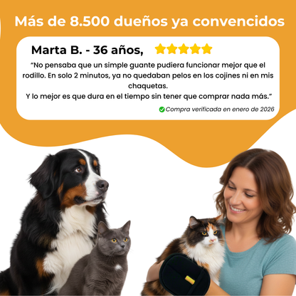 Guante Quitapelos Reutilizable y Ecológico