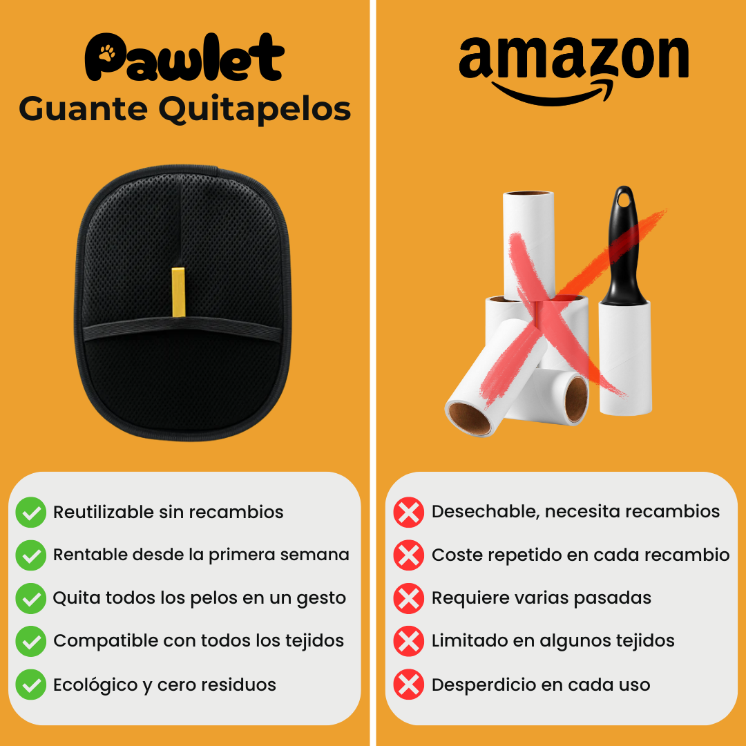 Guante Quitapelos Reutilizable y Ecológico